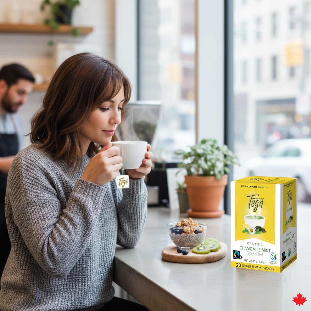 Chamomile Mint Green Tea w. Citrus Organic Fairtrade 20ct