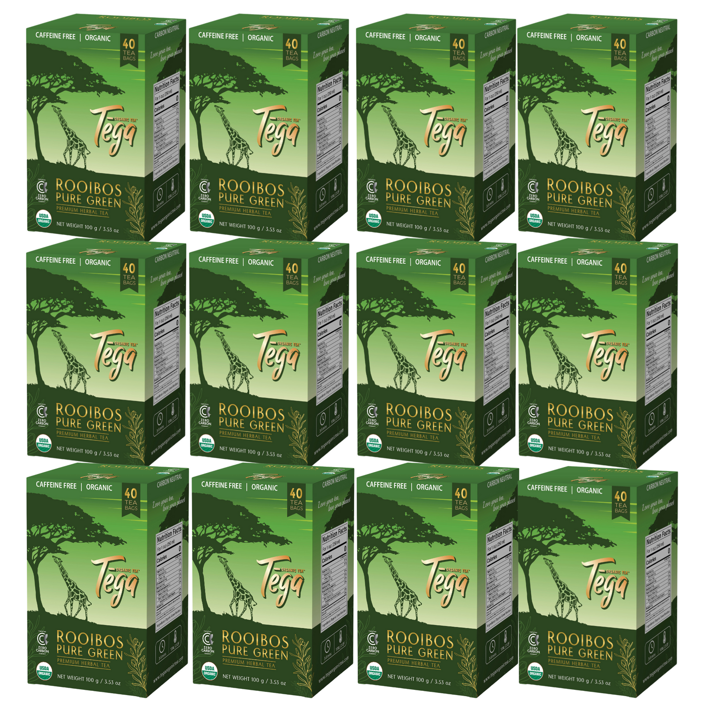 Organic Green Rooibos Value Pack 40ct