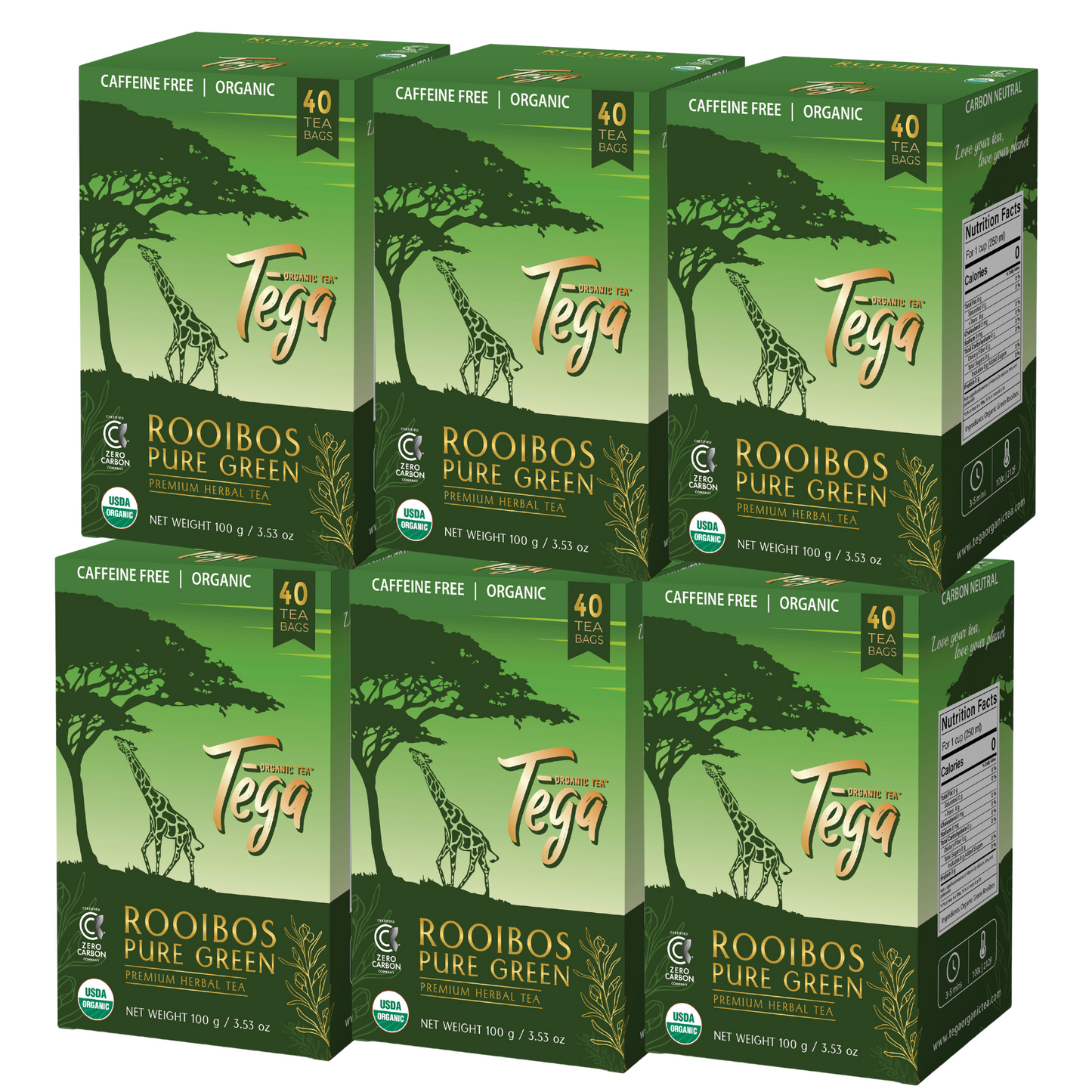Organic Green Rooibos Value Pack 40ct